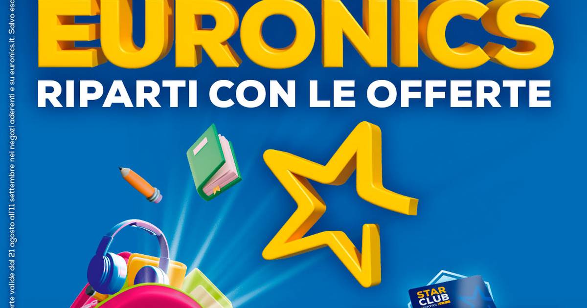 Back to Euronics: fino all’11 settembre riparti con le nostre offerte per la scuola