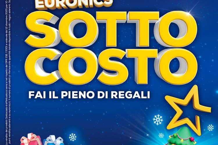 Da Euronics c’è l’occasione delle feste: il Sottocosto!