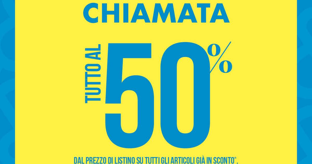 Ultima Chiamata! Sconto 50% sui saldi!